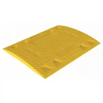 Verkeersdrempel geel zwart composiet tussenstuk geel zonder adapter