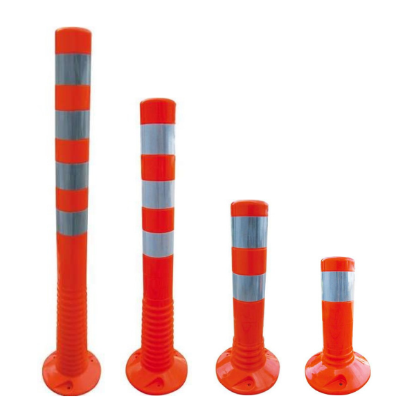 Flexibel parkeerpalen oranje/wit