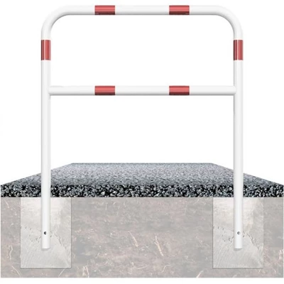 Beschermbeugels Ø48 Wit Rood Te Inbetonneren Met Fundering