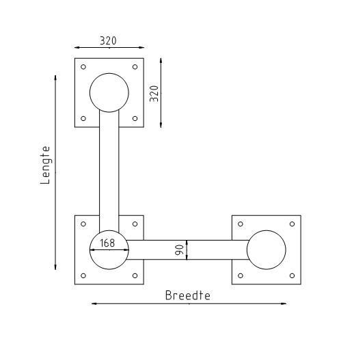 Maatwerk anti-ram barrier hoek