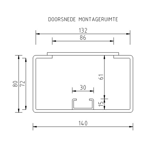 Doorsnede montageruimte kantelbare cameramasten (1)