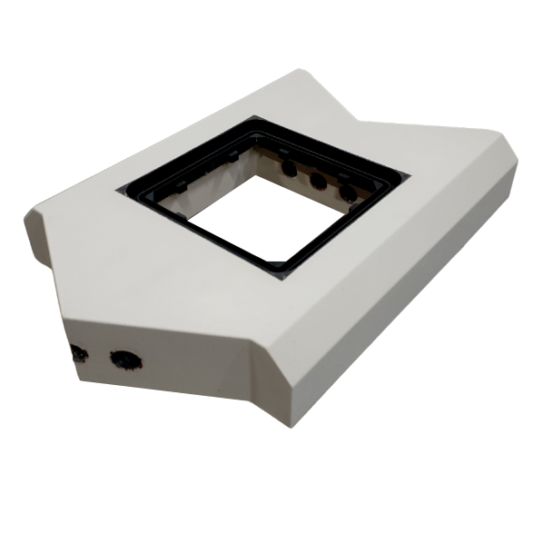 Prefab modulair verkeerseiland van beton tussenstuk met mangat inwendig detail