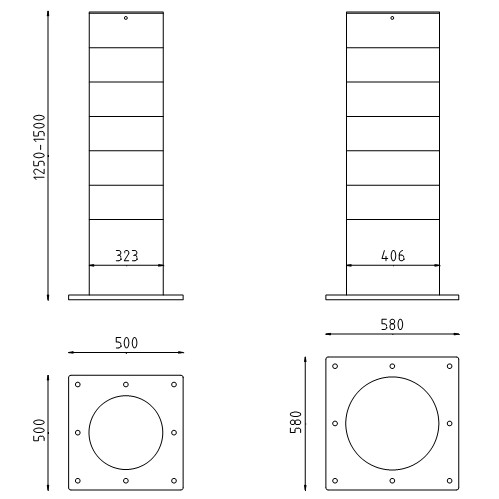 Anti-rampalen op voetplaat (1)