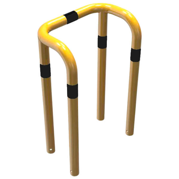 Beschermbeugel Ø76 dubbele hoekbeugel te inbetonneren