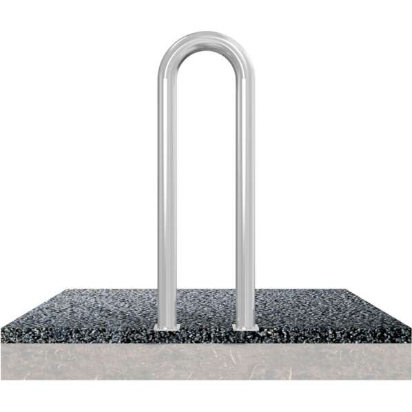 Beschermbeugel Ø76 U-beugel op voetplaat met fundering