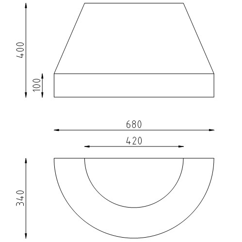 Afzetblok-schampblok