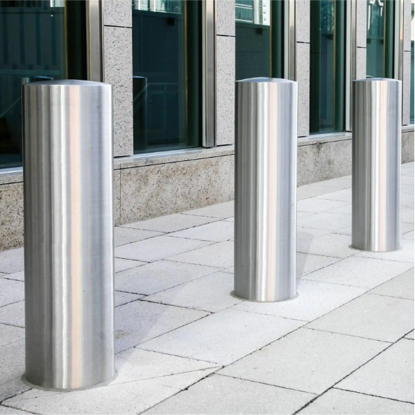 Rvs Beschermpalen Te Inbetonneren 204 Mm Omgeving