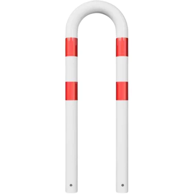 Beschermbeugel Ø76 U-beugel wit rood inbetonneren