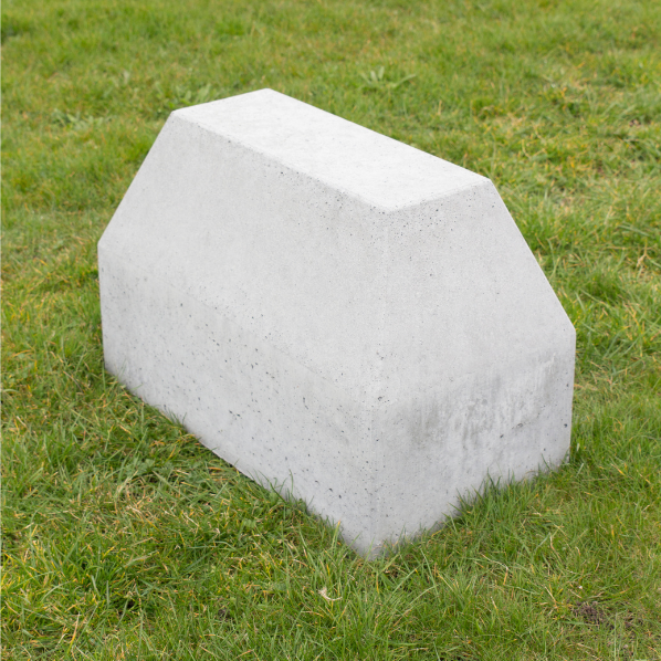 Afzetblok Geleideblok Grijs Beton