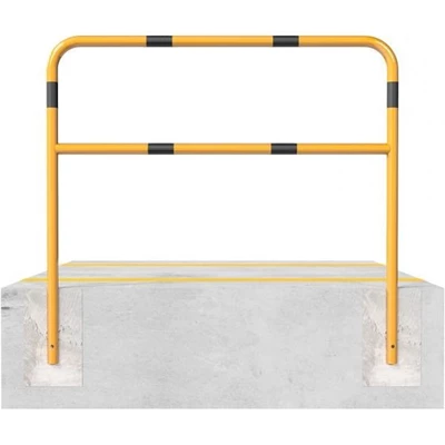 Beschermbeugels Ø48 Geel Zwart Te Inbetonneren Met Fundering